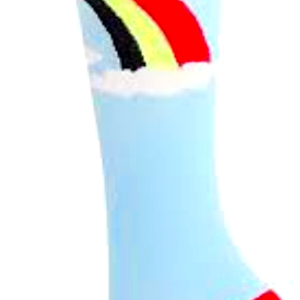 Blue Multicolored Compression Socks. Fits Size L. #0039 - Picture 2 of 6
